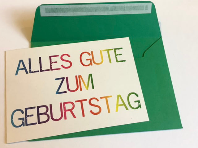 Klappkarte Alles Gute zum Geburtstag PP