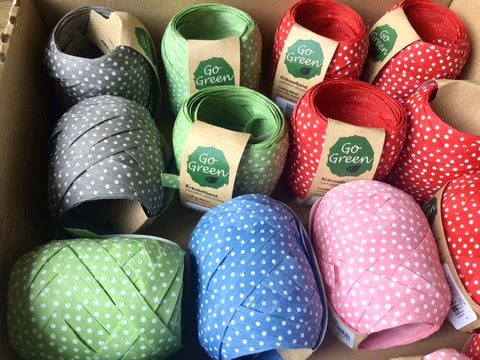 Eiknäuel Pünktchen Geschenkband Paper Raffia