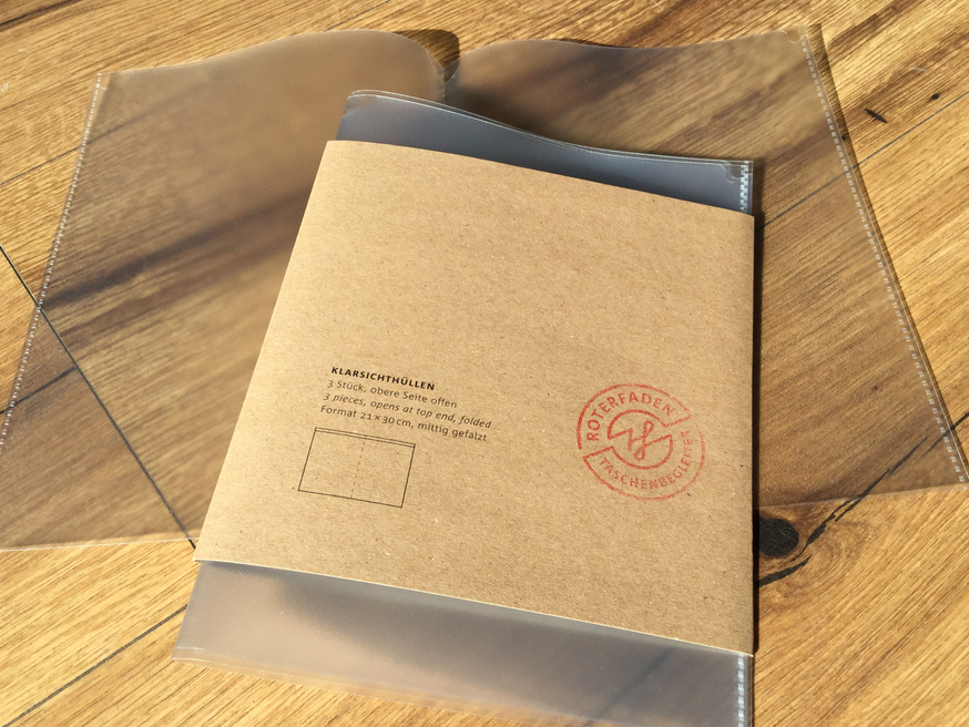 A5-Sichthüllen Roterfaden - Polly Paper