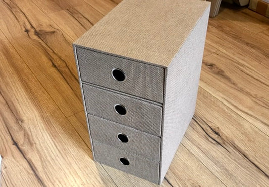 Schubladenbox 4er S.O.H.O. A5 Hazelnut Rössler