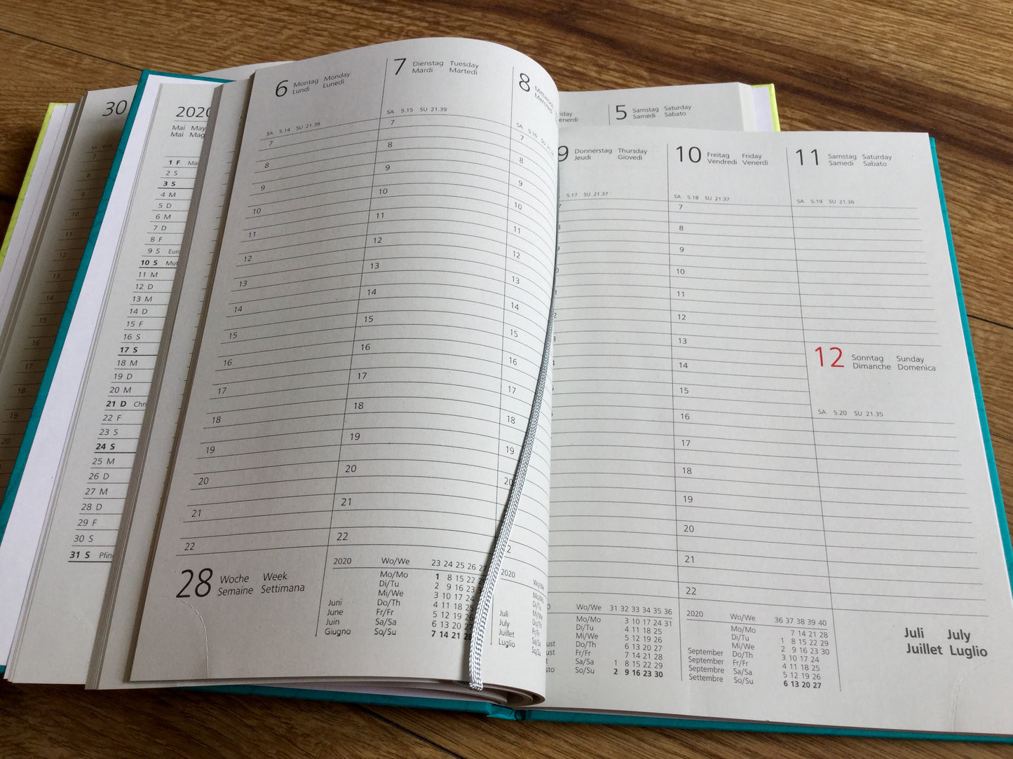 Tagebuch Notizbuch A5 1Wo/2S Zettler