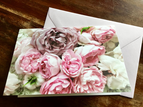 Briefkarte Englische Rosen (art+nature)