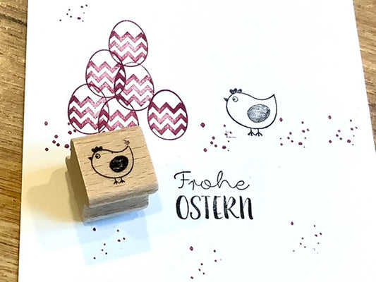 Stempel Huhn Hilde 2x2cm (Bunte Bordschätze)°