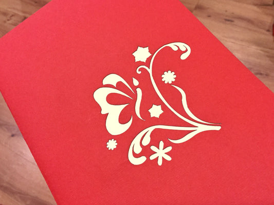 3D-Karte Wildblumen Pop-up-Karte