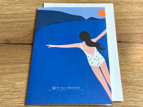 Grußkarte Cliff Diving (pleased to meet)