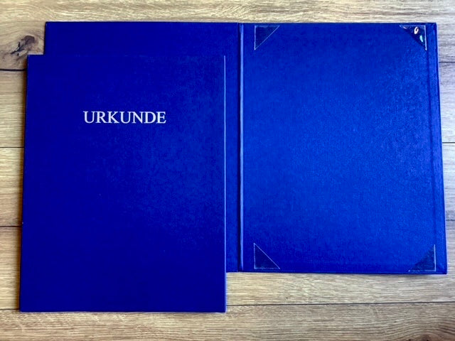 Urkundenmappe blau A4