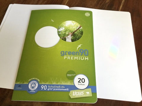 A4-Heft Lin.20 blanko 90g green