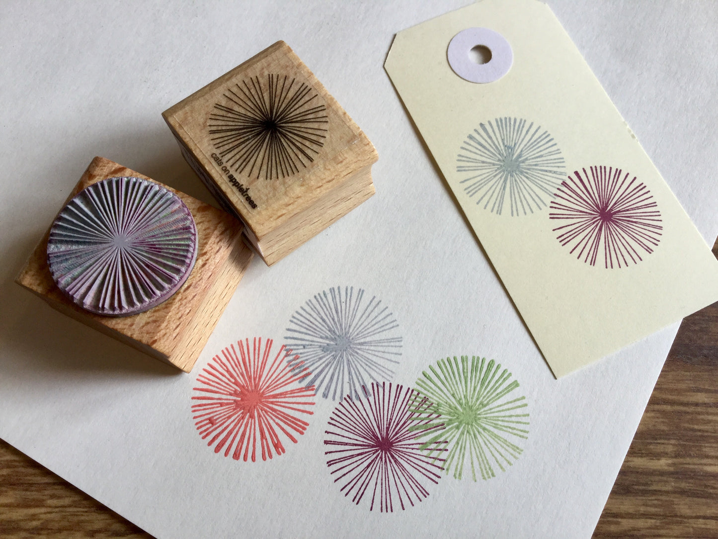 Holzstempel Kreise (Cats on appletrees)°