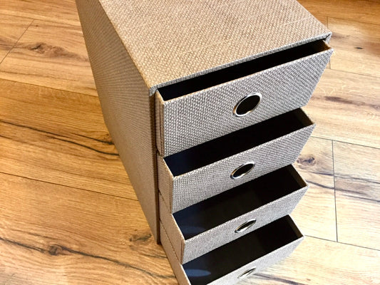 Schubladenbox 4er S.O.H.O. A5 Hazelnut Rössler