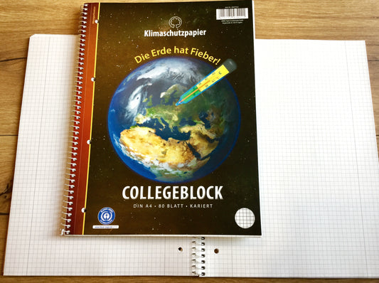 Collegeblock A4 80Bl Klimaschutz Recycling°