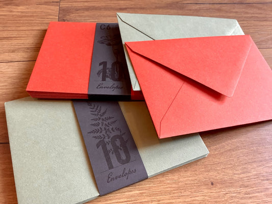Briefumschlag C6 Spitzklappe (Togethery)° - Polly Paper - Umweltfreundliche Schreibwaren