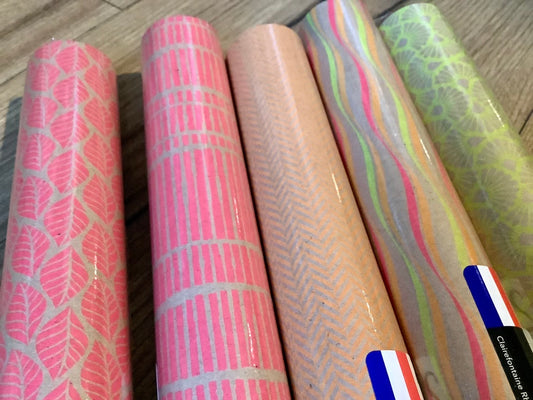 Geschenkpapierrolle neon RC Clairefontaine