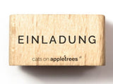 Stempel „EINLADUNG“ (Cats on appletrees)