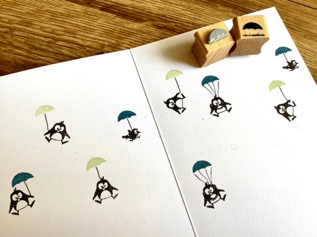 Stempel Schirmchen (Cats on appletrees)