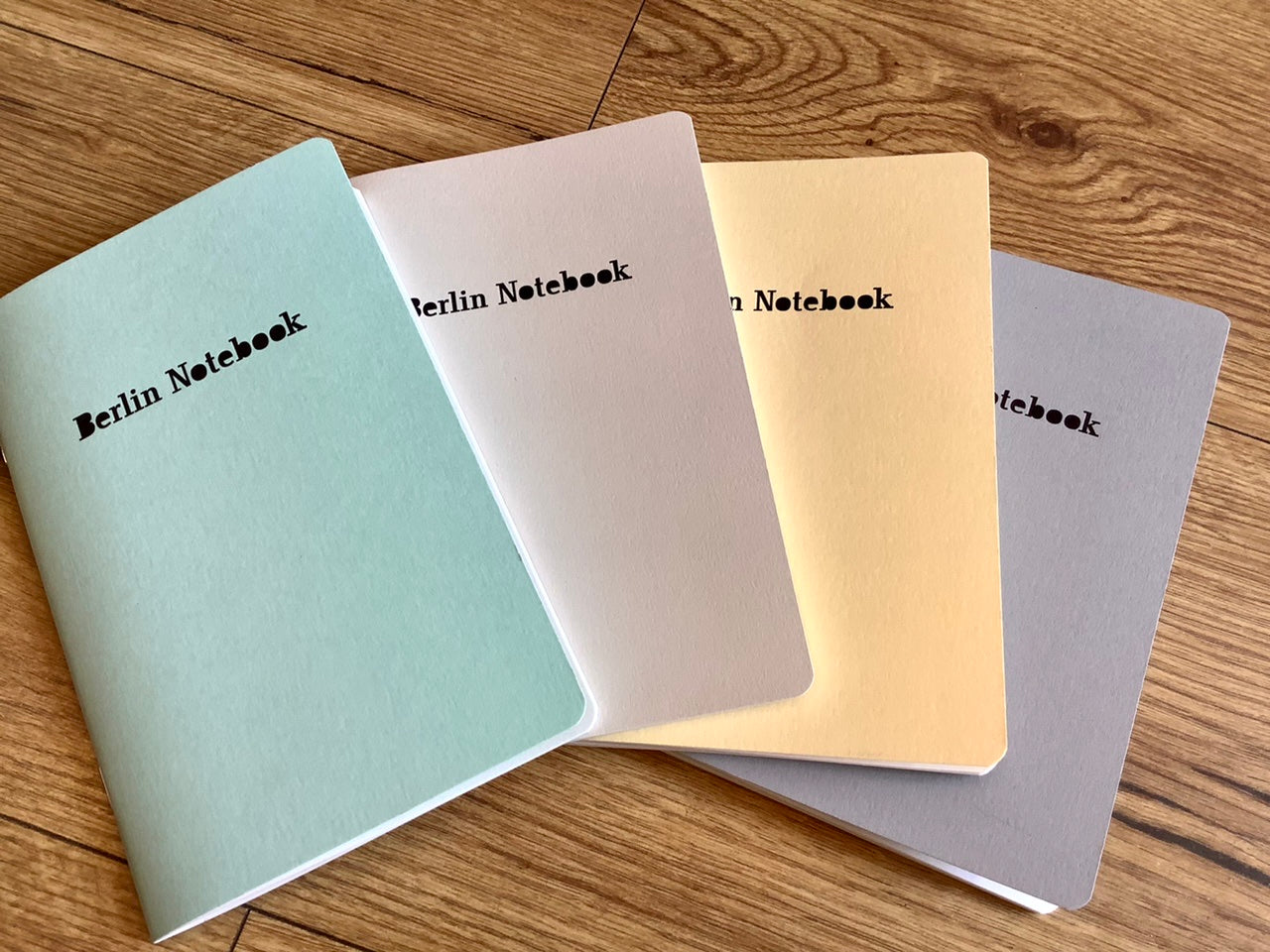 Berlin Notebook Kalender Set 4St. A6 pastell undatiert