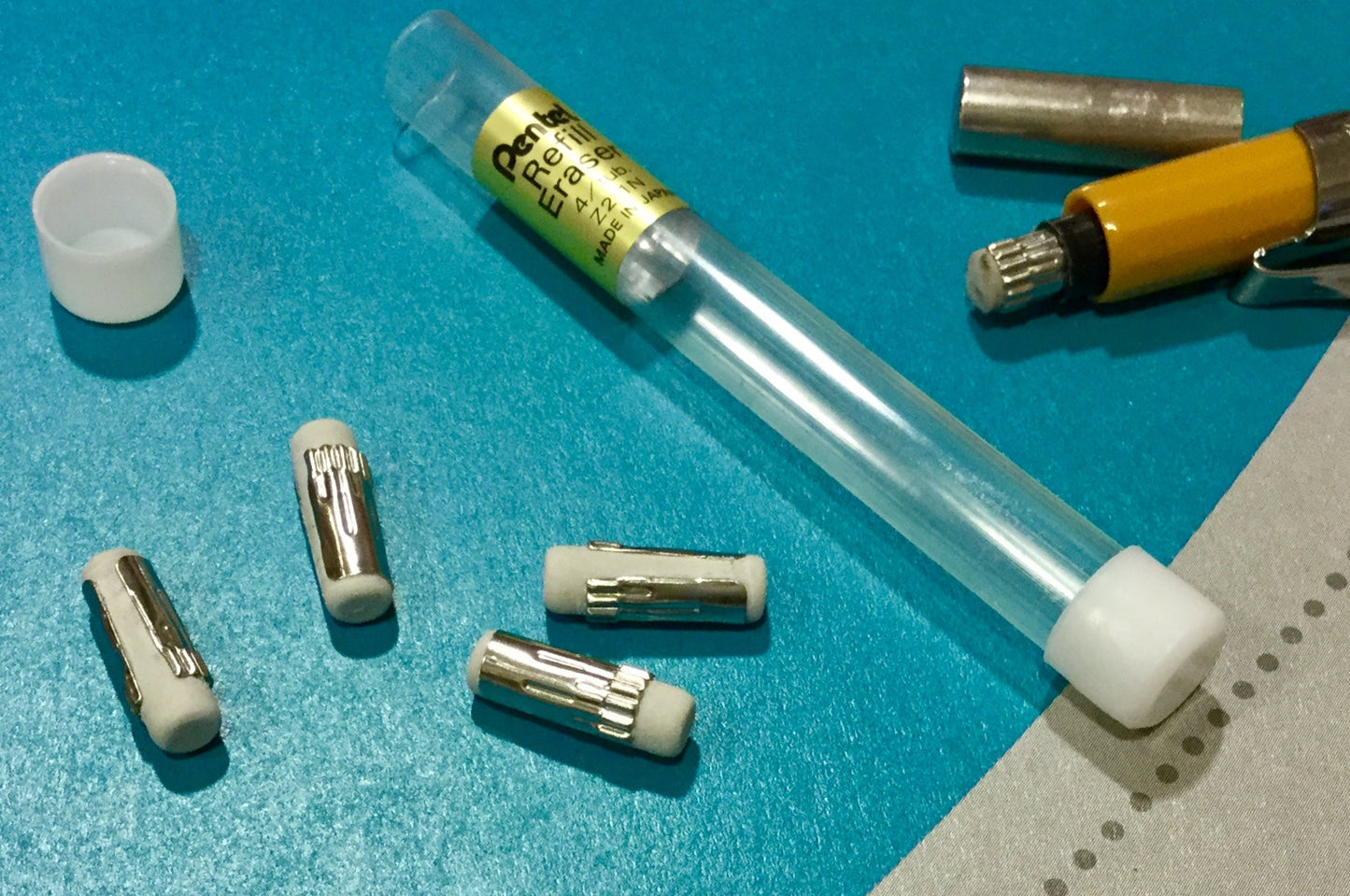 Ersatzradierer 4St. Pentel (f. Druckbleistifte)