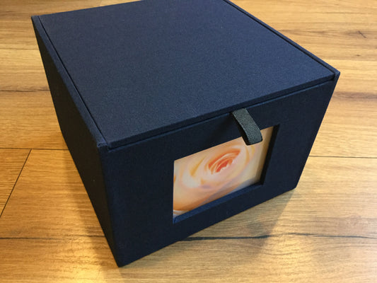 Fotobox Geschenkbox Leinen°