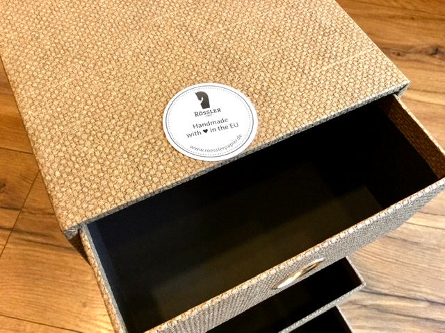 Schubladenbox 4er S.O.H.O. A5 Hazelnut Rössler