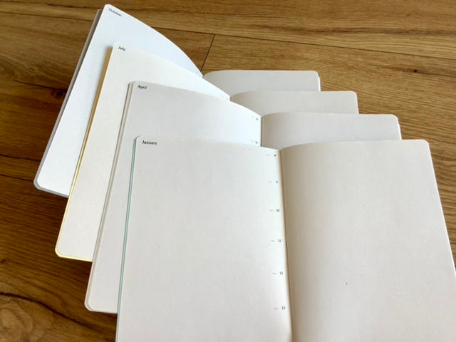Berlin Notebook Kalender Set 4St. A6 pastell undatiert