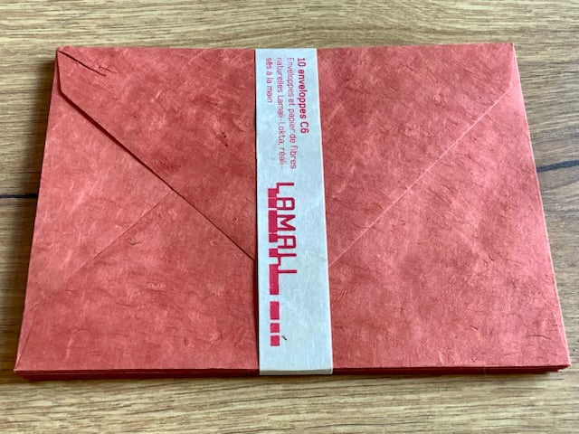 C6-Kuverts 10St. Nepalpapier Lamali°