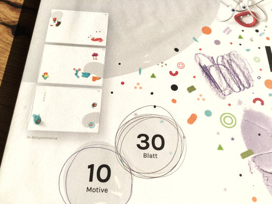 Schreibunterlage A2 30Bl 150g NINO Malblock - Polly Paper - Umweltfreundliche Schreibwaren