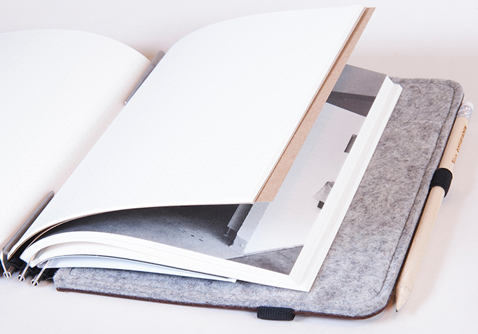 Taschenbegleiter BS_20 Leder M Roterfaden +Gratiskalender 2025