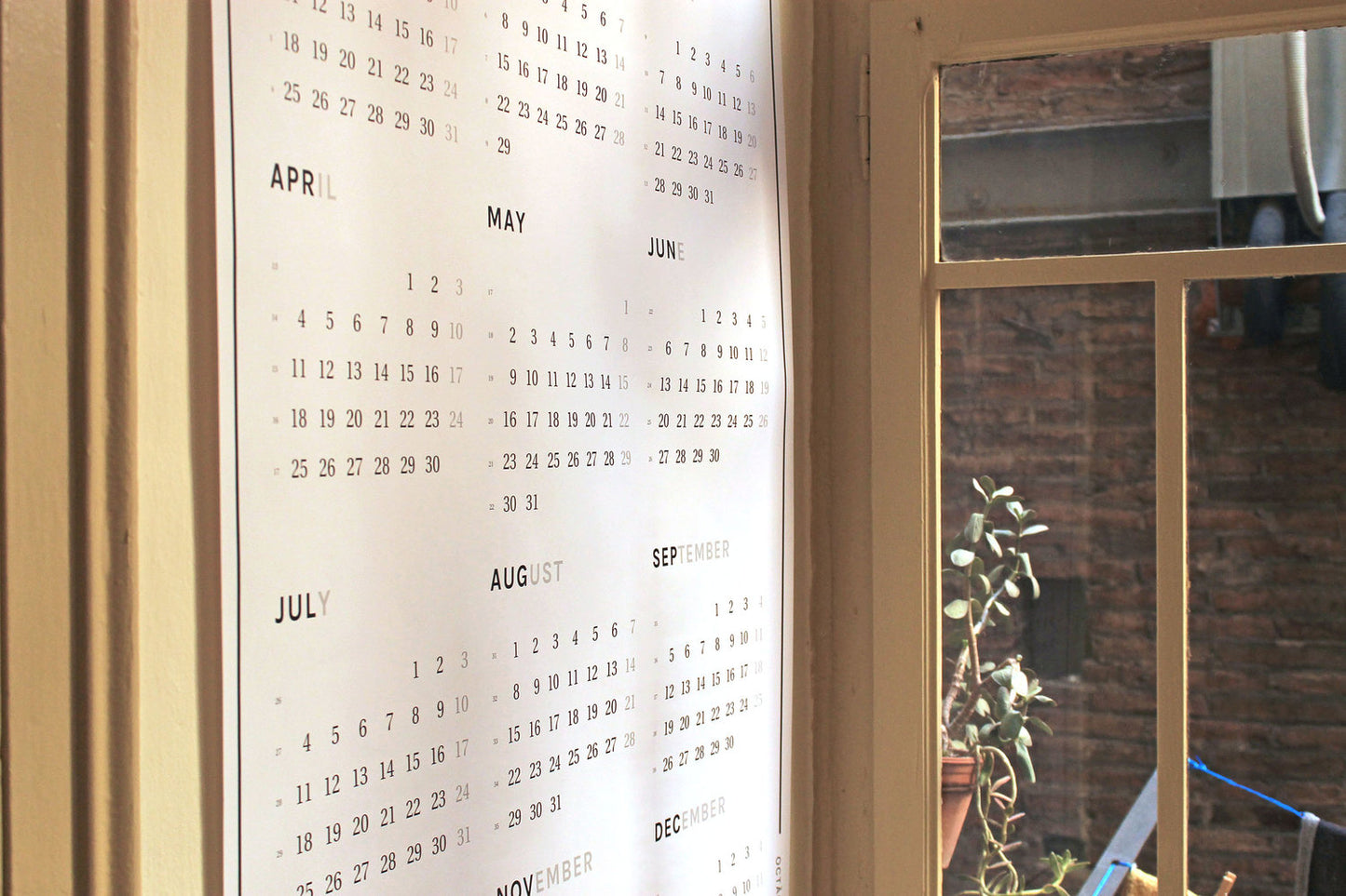 Posterkalender A0 Octàgon Jahresplaner 2026