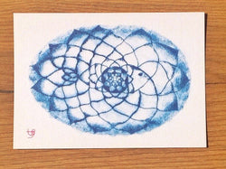 Postkarte Koizumi Fisch Blue Lotus - Polly Paper