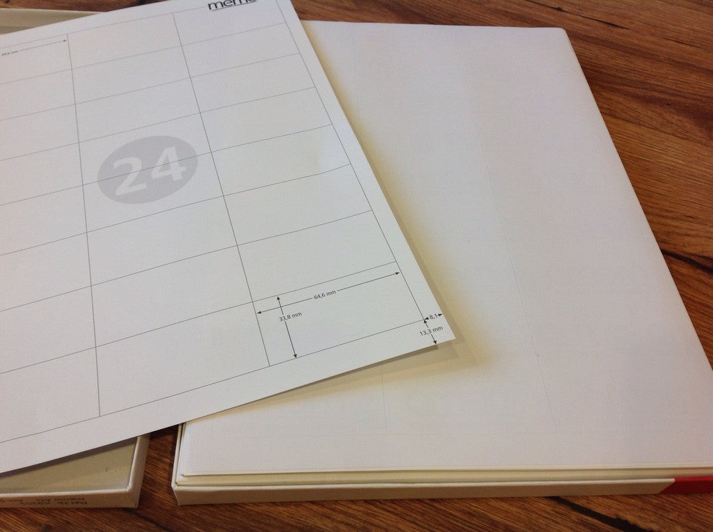 Etiketten 64,6x33,8 100 Blatt (á 24) - Polly Paper