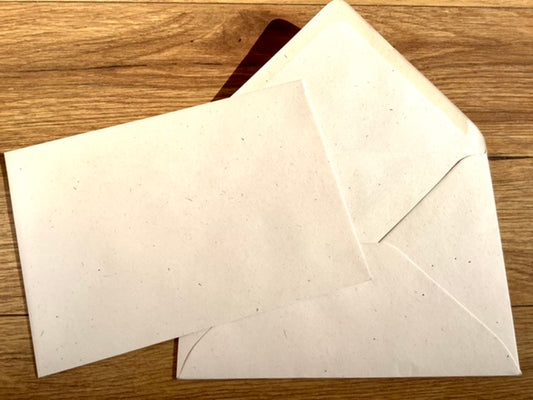 Briefumschlag B6 Spitzklappe Vanilla nk einzeln