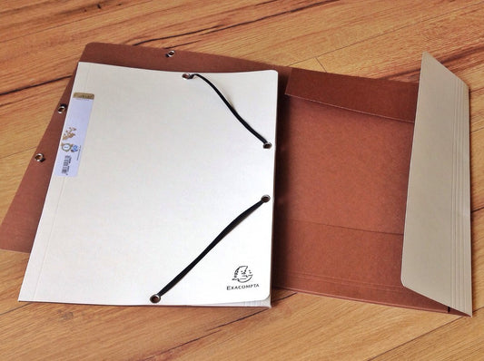 Eckspannmappe Flügel forever sand/braun - Polly Paper