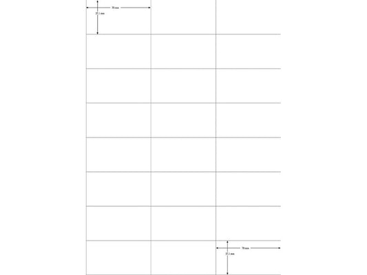 Etiketten 24/Bg. (70x37mm, ohne Rand)°