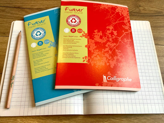 Schulheft 17x22cm 96S 70g Forever französisch