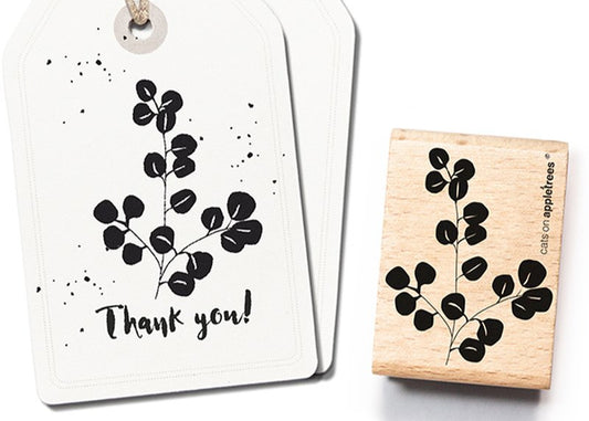 Holzstempel Eukalyptus groß (Cats on appletrees)