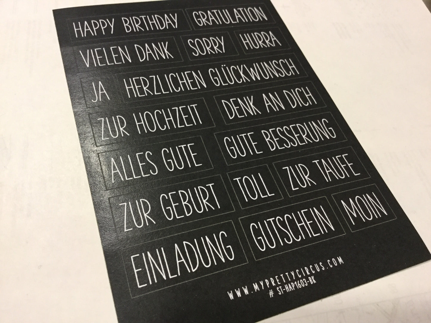 Sticker für Karten My Pretty Circus