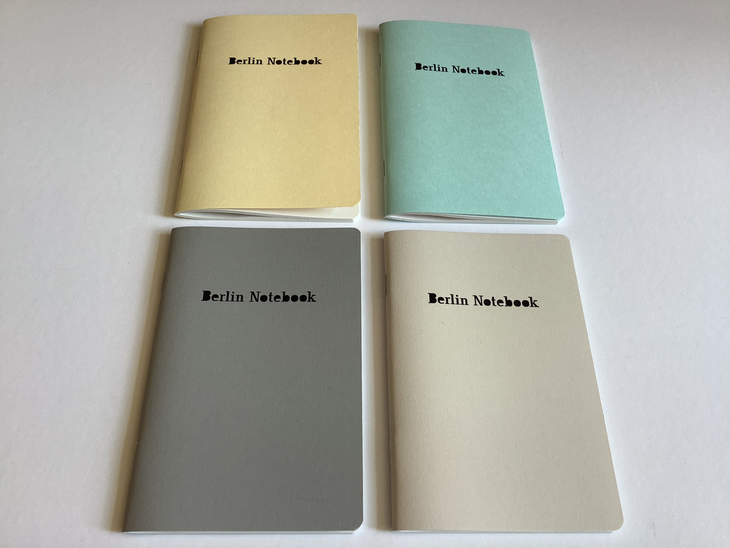 Berlin Notebook Kalender Set 4St. A6 pastell undatiert