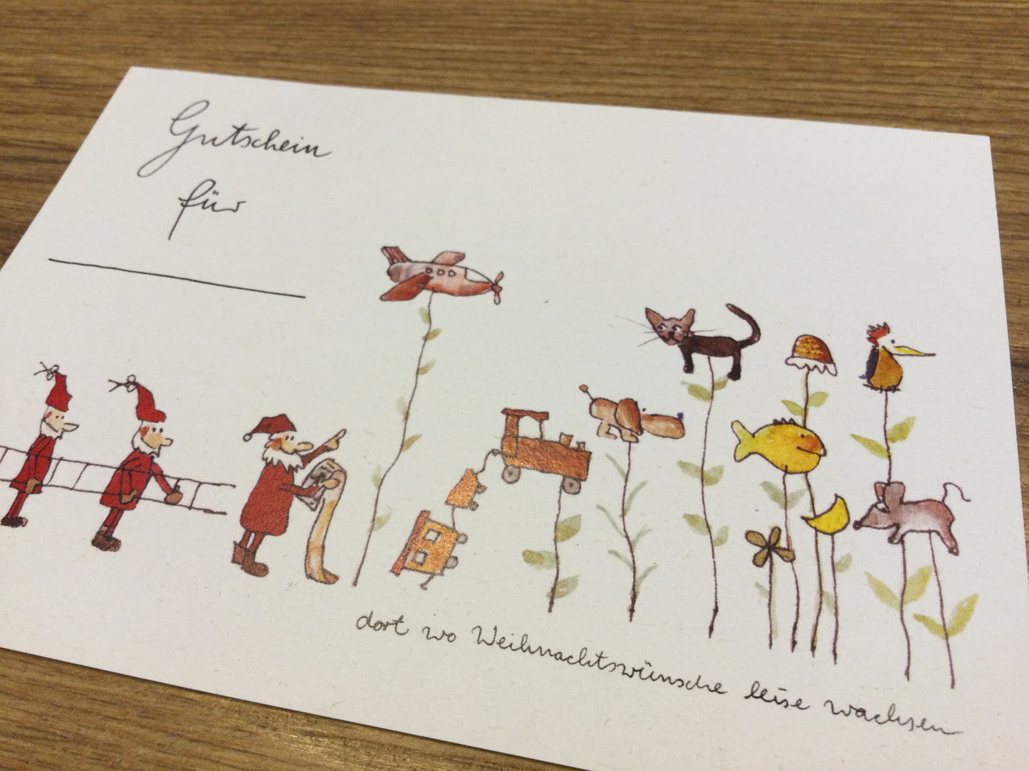 Postkarte Weihnachtsgutschein (Inka Erichsen)