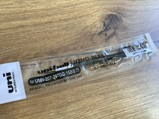 Ersatzmine Gelmine Signo uniball UMR87 f. 207 schwarz