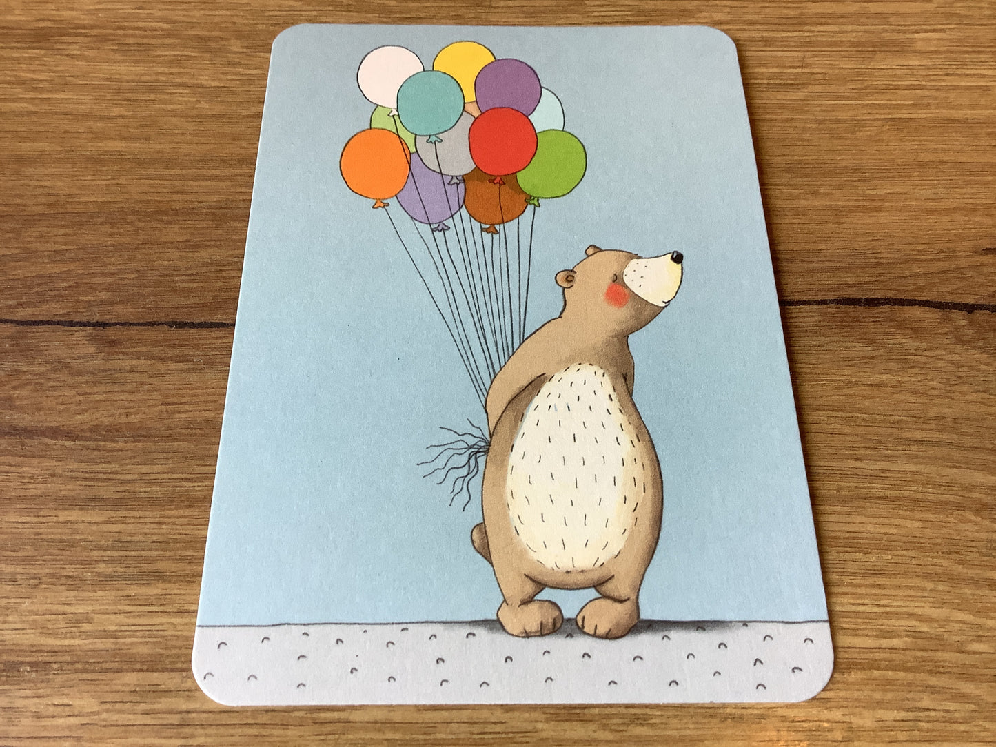 Postkarte Happy Bär+Ballons (Gutrath)