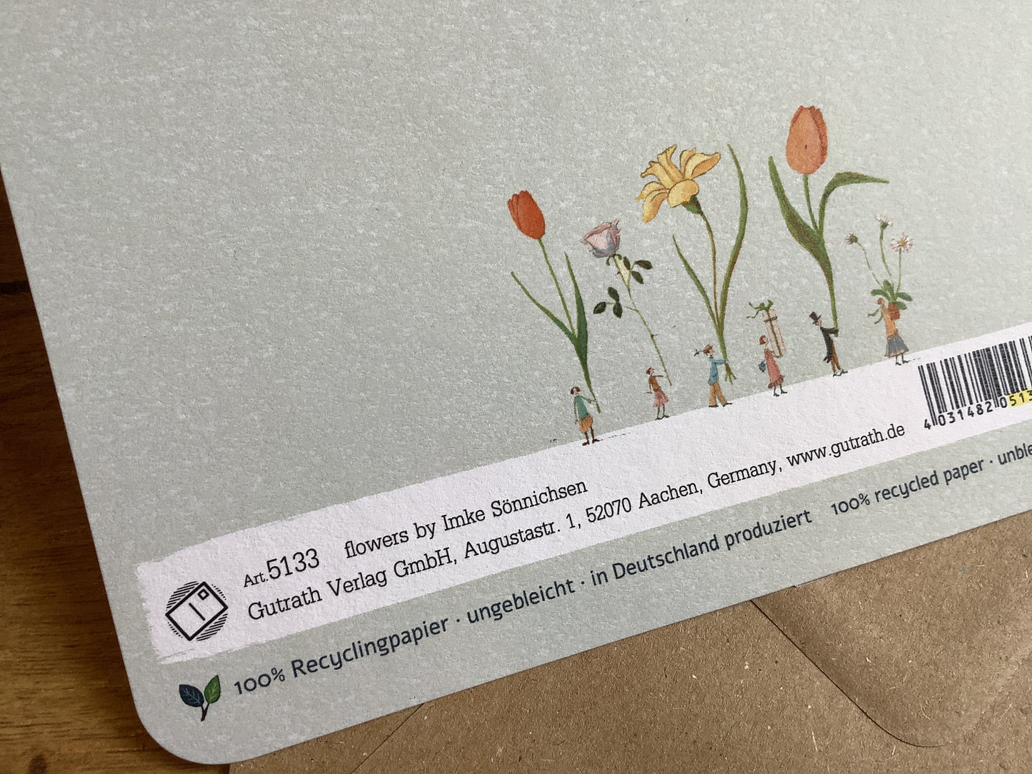 Briefkarte Blumen Geschenke (Gutrath)