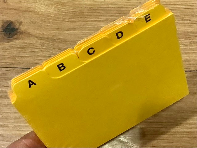 Kartei-Register A-Z A6 rot