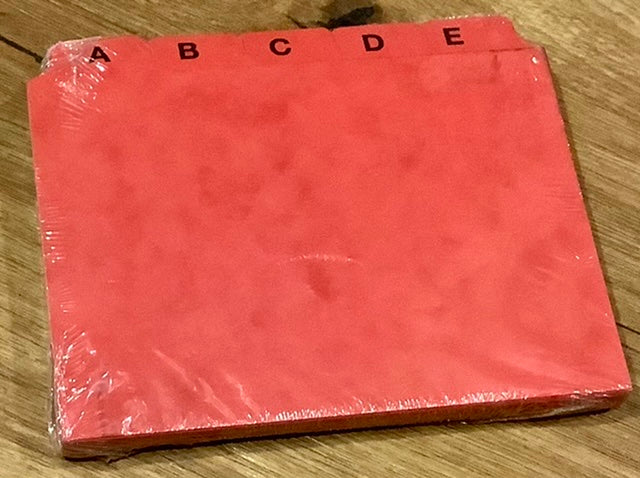 Kartei-Register A-Z A6 rot