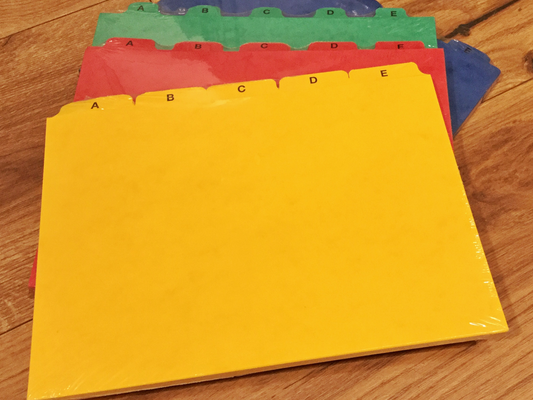 Kartei-Register A-Z A7