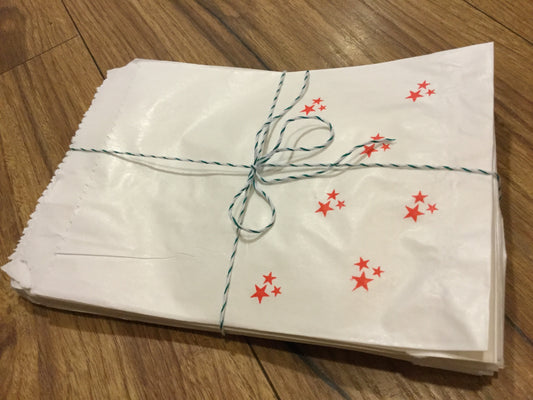 Faltenbeutel für Adventskalender 25St. weiß 10x20 DIY