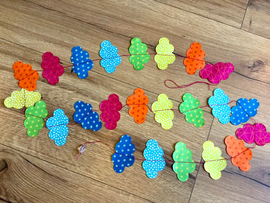 Girlande Papier-Mobile Wolken Lamalí