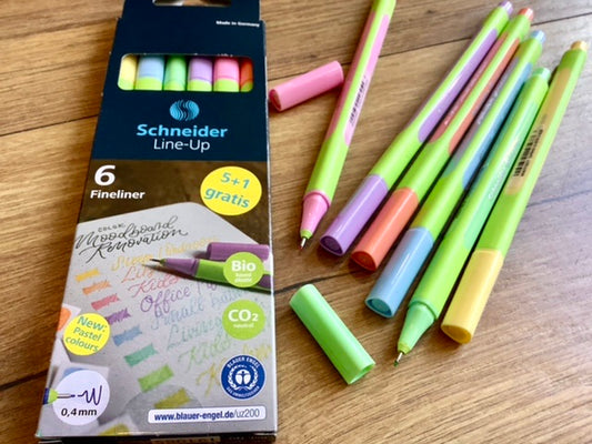 Fineliner Pastell Line-up 6er-Set