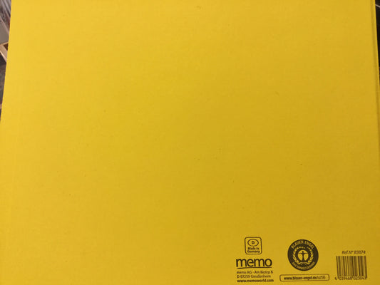 Schnellhefter blanko 320g/m² memo gelb