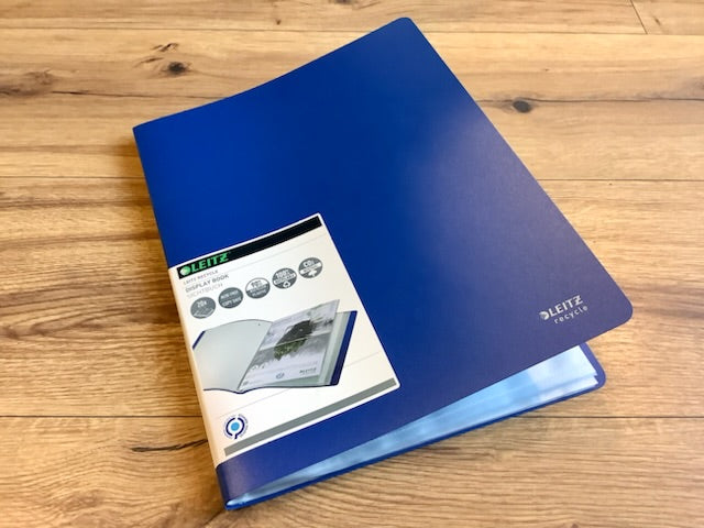 sichtbuch von leitz in blau