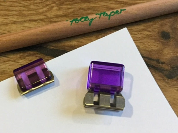 Slide Clip Edelstahl Japan klein lila
