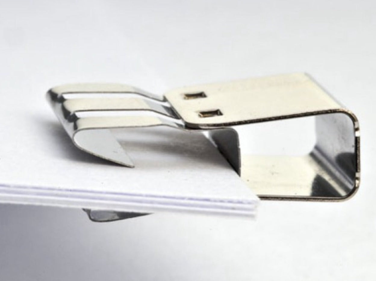 Slide Clip Edelstahl Japan silber 19mm